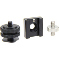 

CAMVATE Shoe Mount and 1/4"-20 Male to 1/4"-20 Male Adapter Set