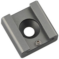 

CAMVATE 1/4"-20 Mount to Shoe Adapter, Titanium Gray