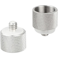 

CAMVATE 1/4"-20 Male to 5/8"-27 Female Thread Adapter for Microphone Stand, 2-Pack