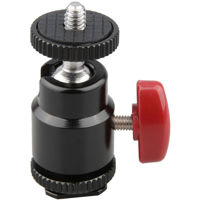 

CAMVATE Mini Ball Head with 1/4" Shoe Mount, Red Lever