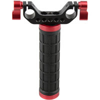 

CAMVATE Mid-Handle Handheld Camera Stabilizer Hand Grip with Rod Clamp, Red Knob