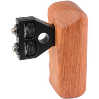 

CAMVATE Right Hand Wooden Handle Grip with Thumbscrew Connector for Select DV and DSLR Camera Cages, Rosewood