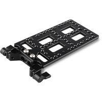 

CAMVATE Multi-Purpose Mounting Cheese Plate with Railblock, Black Levers
