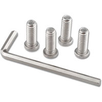 

CAMVATE 1/4"-20 Male Threading Hexagon Socket Head Chamfered Edge Screw Adapter for Rig Cage Baseplate