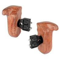 

CAMVATE Left and Right Hand Wooden Handle Grip for Select DV and DSLR Camera Cages