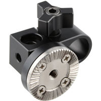 

CAMVATE 15mm Single Rod Clamp with ARRI Rosette Mount for Handle Shoulder Rig, Black Thumbscrew