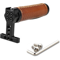 

CAMVATE Top Handle with 1/4"-20 Mounting Holes Screws for DSLR Camera Rig, Leather Grip