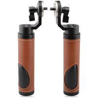 

CAMVATE ARRI-Style Leather Rosette Handle Grip for DSLR Handle Shoulder Rig, Brown, 2-Pack