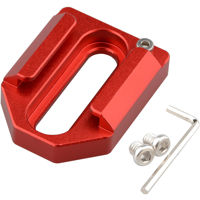 

CAMVATE Dual 1/4"-20 Mount to Shoe Adapter, Red