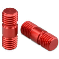 

CAMVATE M12 Thread Rod Extension Connector for 15mm Rail Support System, Red, 2-Pack