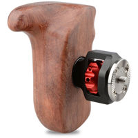 

CAMVATE Left Hand Wooden Handle Grip with ARRI Rosette Mount for Select DV and DSLR Camera Cages