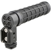 

CAMVATE Top Handle with Cold Shoe for DSLR Camera, Rubber Grip, Black Ring