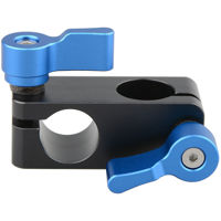 

CAMVATE 90 Degree Rod Rig Adapter Clamp for DSLR 15mm Rods Rig System Shoulder Mount, Blue Knob