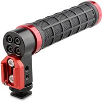 

CAMVATE Top Handle with Cold Shoe for DSLR Camera, Rubber Grip, Red Ring