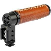 

CAMVATE Top Handle with Cold Shoe for DSLR Camera, Leather Grip