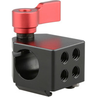 

CAMVATE 15mm Rod Clamp with Cold Shoe, Red Knob