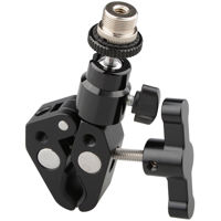 

CAMVATE Super Clamp with 5/8"-27 Screw Ball Head Mount for Microphone, Black T-Handle