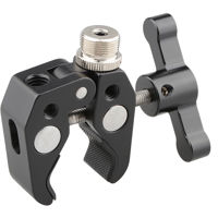 

CAMVATE Super Clamp Crab Pliers Clip with 1/4"-20 to 5/8"-27 Screw for Microphone, Black T-Handle