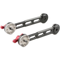 

CAMVATE NATO Rail Rosette Extension Arm, Red Thumbscrew, 2-Pack