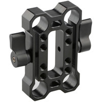 

CAMVATE Offset Railblock 15mm Rod Clamp, Black Knob
