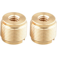 

CAMVATE 1/4"-20 Female to 5/8"-27 Male Screw Adapter for Microphone Stand, 2-Pack