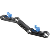 

CAMVATE Z-Shape Offset Bracket for 15mm Rod Support, Blue Knobs