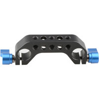 

CAMVATE 15mm Rod Clamp Railblock with 1/4"-20 Thread & Blue Knob for DLSR Camera Rig Cage Baseplate