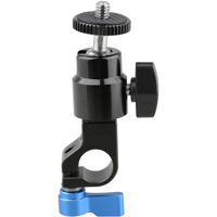 

CAMVATE 15mm Rod Clamp with 1/4"-20 Screw Mini Ball Head Mount, Blue