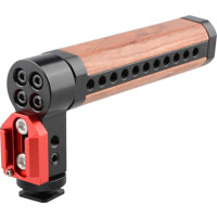 

CAMVATE Top Handle Wooden Grip with Red Cold Shoe Mount
