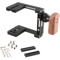 

CAMVATE Dual-use Adjustable Cage with Right-Sided Wooden Handle
