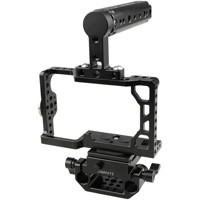 

CAMVATE Camera Cage with Handle and ARCA QR Baseplate for Sony A6500