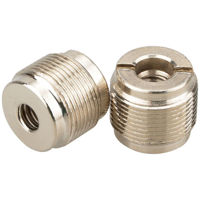 

CAMVATE 1/4"-20 Female to 5/8"-27 Male Microphone Mount Adapter, Silver, 2-Pack