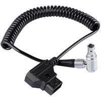 

CAMVATE D-Tap to Right Angle LEMO 2-Pin Male Coiled Power Cable
