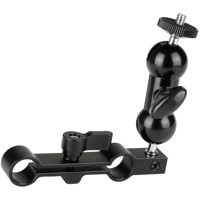 

CAMVATE Versatile 1/4"-20 Mini Ball Head with 15mm Dual Rod Clamp