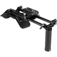 

CAMVATE Shoulder Mount Support Kit with 15mm Rod System and Manfrotto QR Plate for DSLR Video Cameras & DV Camcorders
