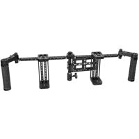 

CAMVATE Dual Director's Monitor Cage Rig with Light Stand Mount and Rubber Handgrip