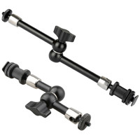 

CAMVATE 7" & 11" Articulating Magic Arms with Shoe Mounts, Black Knob