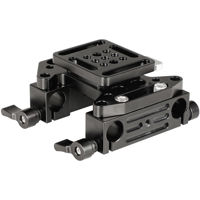 

CAMVATE Quick Release V-Lock Mounting Battery Plate with 15mm Dual Rod Clamp Adapters