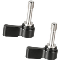 

CAMVATE M6x22mm Ratchet Wingnut Assembly Knob, 2 Pieces, Black