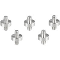 

CAMVATE 1/4"-20 Male to 1/4"-20 Male Thread Double-Ended Screw Adapter, 5 Pieces