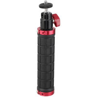 

CAMVATE Rubber Handle Grip with 1/4"-20 Mini Ball Head for DSLR Camera Flashlight, 4 Lbs Capacity, Red