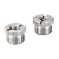 

CAMVATE 5/8"-27 Male to 3/8"-16 Female & 1/4"-20 Female Screw Adapter for Microphone Stand
