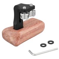 

CAMVATE Wood Handle with Reversible 1/4"-20 Thumbscrew Connection, Medium-Sized Right Grip