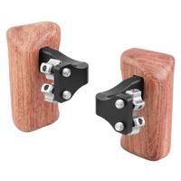 

CAMVATE Wood Handle with Reversible 1/4"-20 Thumbscrew Connection, Medium-Sized Left & Right Grip, Pair