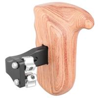 

CAMVATE Wood Handle with Reversible 1/4"-20 Thumbscrew Connection, Right Grip