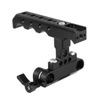 

CAMVATE Top Cheese Handle with 15mm Dual Rod Clamp for DSLR Camera Cage Rig