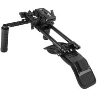 

CAMVATE Shoulder Mount Support Rig with Manfrotto-Style QR Plate and Dual Handgrip for DV Camcorder
