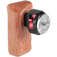

CAMVATE Wood Handle with M6 Rosette Connection, Left Grip