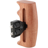 

CAMVATE Brazilian Wooden Hand Grip with 1/4" Mounting Screws Connector for DSLR Camera Cage (Either Side)