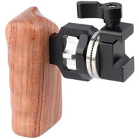 

CAMVATE Quick Release Wooden Hand Grip with M6 ARRI Rosette Connection & NATO Clamp Adapter (Right Side)